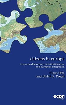 portada Citizens in Europe: Essays on Democracy, Constitutionalism and European Integration (in English)