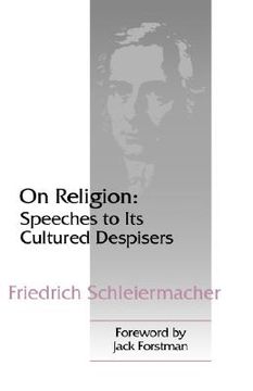 portada on religion: speeches to its cultured despisers (en Inglés)