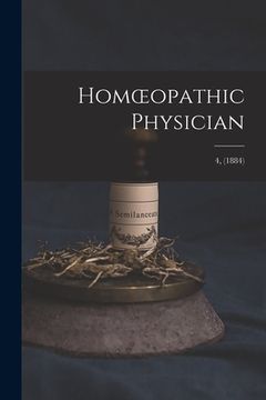 portada Homoeopathic Physician; 4, (1884) (en Inglés)
