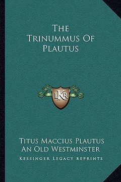 portada the trinummus of plautus