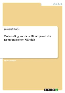 portada Onboarding vor dem Hintergrund des Demografischen Wandels (en Alemán)