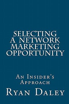 portada selecting a network marketing opportunity (en Inglés)