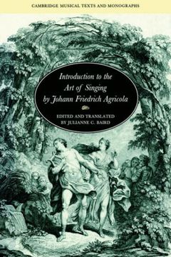 portada Intro to art of Singing by Johann (Cambridge Musical Texts and Monographs) (en Inglés)