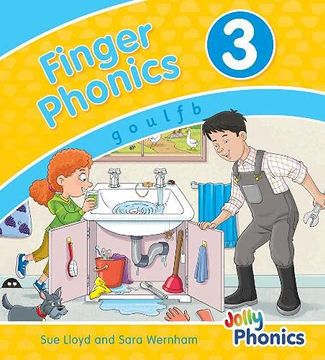 portada Finger Phonics Book 3: In Precursive Letters (British English Edition) (Jolly Phonics: Finger Phonics) (in English)
