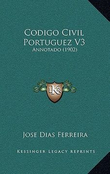 portada Codigo Civil Portuguez V3: Annotado (1902)