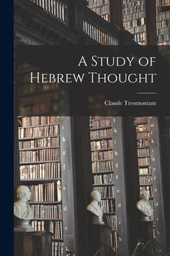 portada A Study of Hebrew Thought (en Inglés)