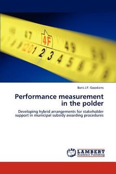 portada performance measurement in the polder (en Inglés)