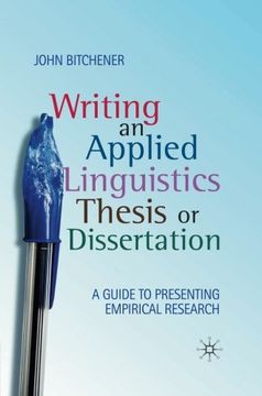 portada Writing an Applied Linguistics Thesis or Dissertation: A Guide to Presenting Empirical Research (en Inglés)