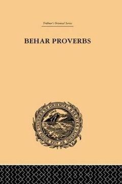 portada Behar Proverbs (Trubner's Oriental Series) (en Inglés)