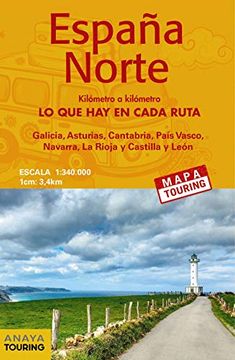 portada Mapa de Carreteras 1: 340. 000 - España Norte (Desplegable) (Mapa Touring)