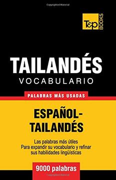 portada Vocabulario Español-Tailandés - 9000 Palabras más Usadas