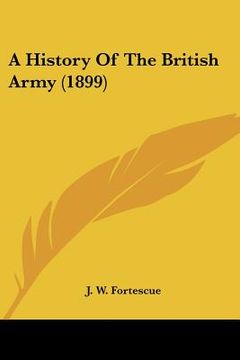 portada a history of the british army (1899) (en Inglés)