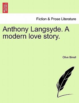 portada anthony langsyde. a modern love story. (en Inglés)