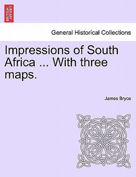 portada impressions of south africa ... with three maps.