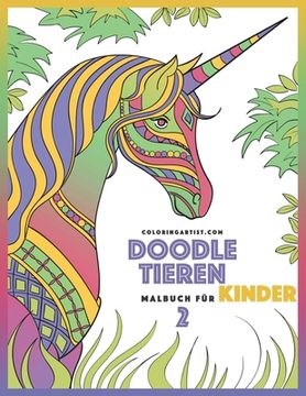 portada Doodle Tieren Malbuch für Kinder 2 (en Alemán)