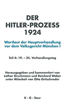 portada Hitler-Prozeß 1924 Tl. 4 (en Alemán)