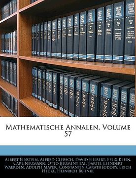 portada mathematische annalen, volume 57 (en Inglés)