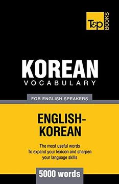 portada Korean Vocabulary for English Speakers - 5000 Words: 184 (American English Collection) 