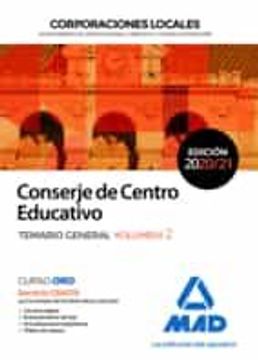 portada Conserje de Centro Educativo de Corporaciones Locales. Temario General Volumen 2 (in Spanish)