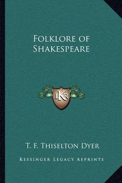 portada folklore of shakespeare (en Inglés)