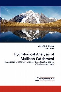 portada hydrological analysis of maithon catchment (in English)