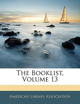 portada the booklist, volume 13 (in English)