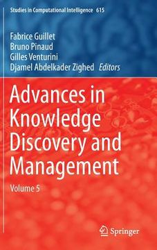 portada Advances in Knowledge Discovery and Management, Volume 5 (in English)