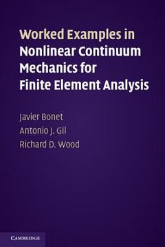 portada worked examples in nonlinear continuum mechanics for finite element analysis (in English)