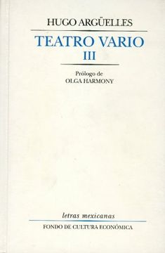 portada Teatro Vario, iii (Letras Mexicanas)