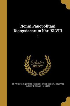 portada Nonni Panopolitani Dionysiacorum libri XLVIII; 2