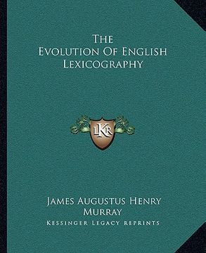 portada the evolution of english lexicography (in English)