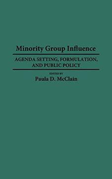portada Minority Group Influence: Agenda Setting, Formulation, and Public Policy (in English)