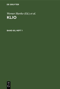 portada Klio. Band 60, Heft 1 (en Alemán)