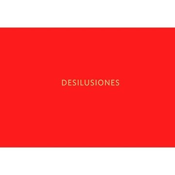portada Desiluciones (in Spanish)