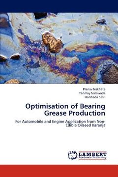 portada optimisation of bearing grease production (en Inglés)