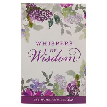 portada Whispers of Wisdom Devotional for Women 366 Moments with God (en Inglés)