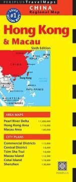 portada Hong Kong & Macau Travel map Sixth Edition (Tuttle Travel Maps) (in English)