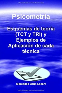 portada Psicometría - Esquemas De Teoría (tct Y Tri) Y Ejemplos De Aplicación De Cada Técnica (spanish Edition)