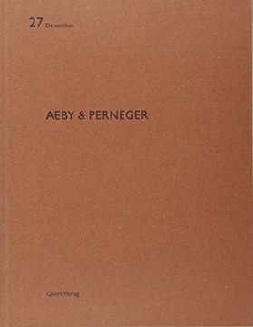 portada Aeby & Perneger: De Aedibus 27 (en Inglés)