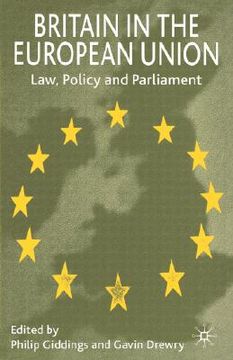 portada britain in the european union: law, policy and parliament (en Inglés)