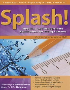 portada Splash!: Modeling and Measurement Applications for Young Learners in Grades K-1 (en Inglés)