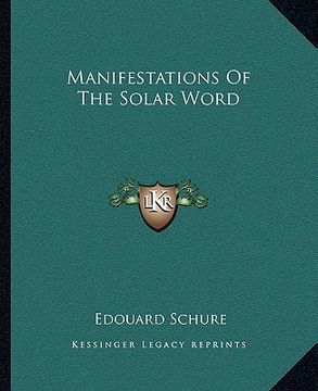 portada manifestations of the solar word (in English)