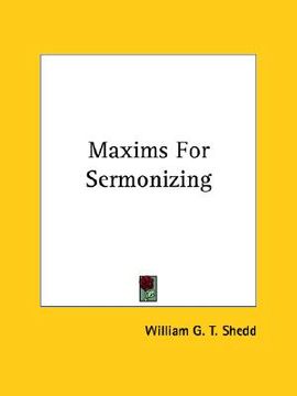 portada maxims for sermonizing (in English)
