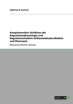 portada Komplementäre Verfahren der Regulationsphysiologie und Regulationsmedizin: Orthomolekulare Medizin und Pharmazie (German Edition)
