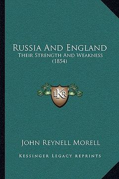 portada russia and england: their strength and weakness (1854) (en Inglés)