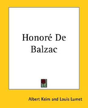 portada honori de balzac (en Inglés)
