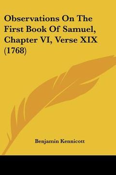 portada observations on the first book of samuel, chapter vi, verse xix (1768) (en Inglés)