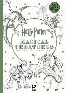 portada Harry Potter Magical Creatures Postcard Colouring Book: 20 Postcards to Colour (en Inglés)