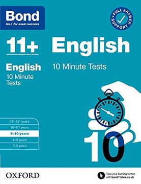 portada Bond 11+: Bond 11+ 10 Minute Tests English 9-10 Years (Bond: 10 Minute Tests) (in English)