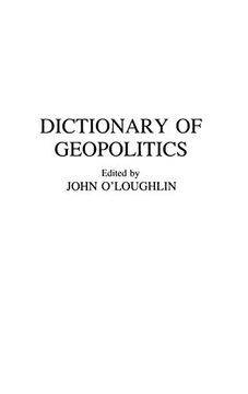 portada Dictionary of Geopolitics (Contributions in Medical Studies; 38) (en Inglés)